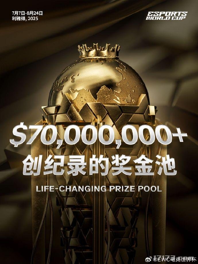 不愧是沙特!2025电竞世界杯总奖金池将超过7000万美元